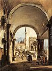 Guardi Paintings - An Architectural Caprice by Francesco Guardi